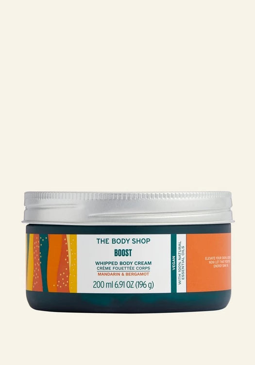 Crème corps fouettée Boost Mandarine & Bergamote