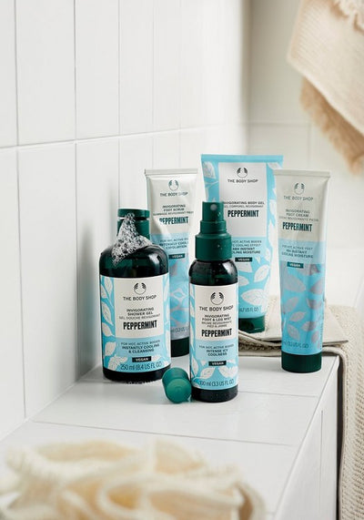 Gel corporel revigorant à la Menthe Poivrée