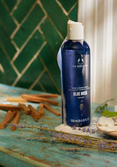 Gel douche corps & cheveux Blue Musk