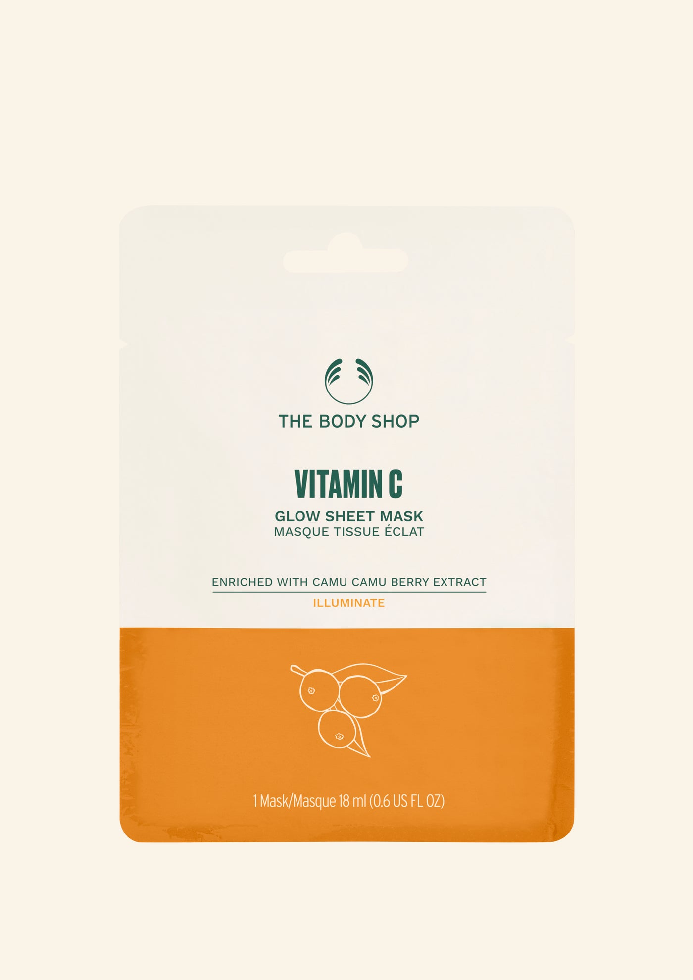 Masque tissu Éclat à la vitamine C